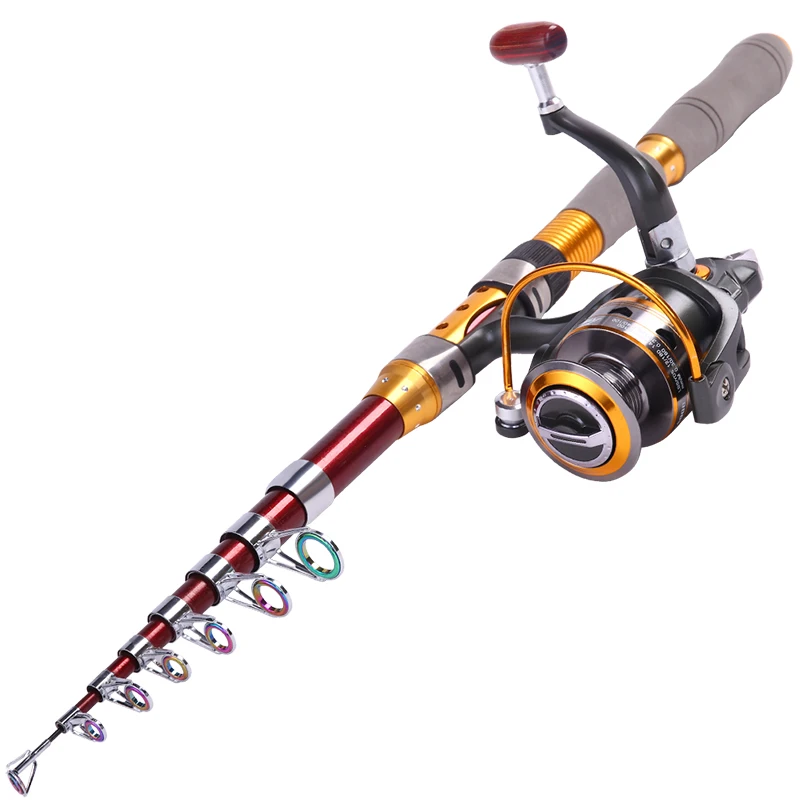 Sougayilang FISHING ROD With11BB REEL Telescopic Fishing Combo Spinning