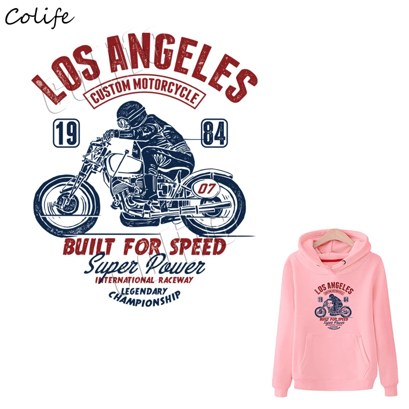 

Custom Motorcycle Iron On Patches Diy Accessory Badges New Design Clothing Deco Washable Heat Transfer Clothes Stickers