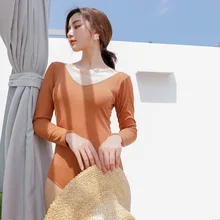 Женский летний купальник, купальники, пляжная Женская одежда, купальники большого размера, купальник Женская, одноцветная, красная, с высокой талией