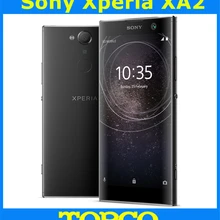 Sony Xperia XA2 двойной разблокированный GSM Две Sim LTE Android Восьмиядерный G4133 ram 3 ГБ rom 32 Гб 5,2 дюйма 23 МП отпечаток пальца