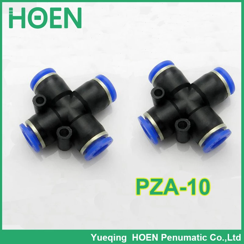 

100 шт. пневматические трубки PZA APZA, фитинги для воздушной трубы, 10 мм, одно касание, нажимные фитинги для труб