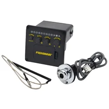 Fishman 2 полосы эквалайзер с тюнером для акустической гитары пикап черный