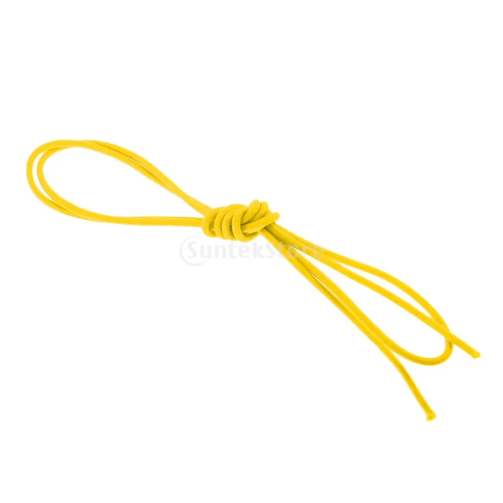3mm Dia. 0.5-100m High Elastic Bungee Rope Shock Cord Tie Down Roof Racks Boats Trailer Yellow/ Green