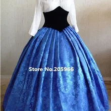Срочная ограниченная по времени полная изготовленная на заказ Великолепная Civil War Стиль королевская Цветочная парча викторианское бальное платье