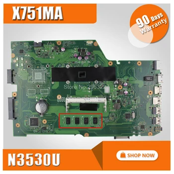 

X751MA Motherboard REV:2.0 N3530U 2G Memory For Asus X751MA X751MD Laptop motherboard X751MA Mainboard X751MA Motherboard