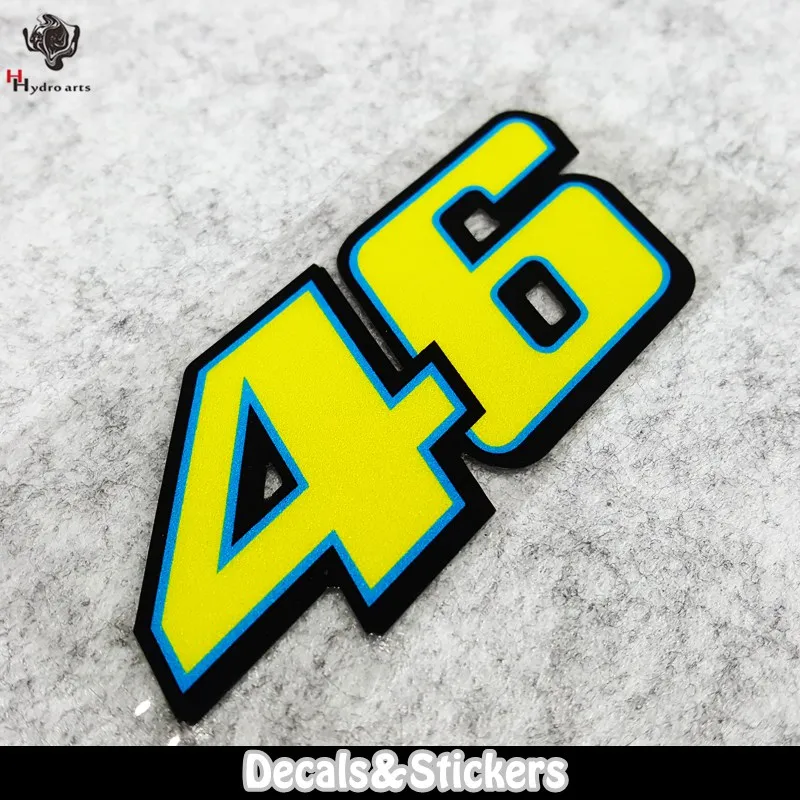 

NO.LN112 VR 46 Valentino Rossi 3M Material Reflective Stickers MOTO GP Car Sticker Decals Racing Stickers Motorcycle