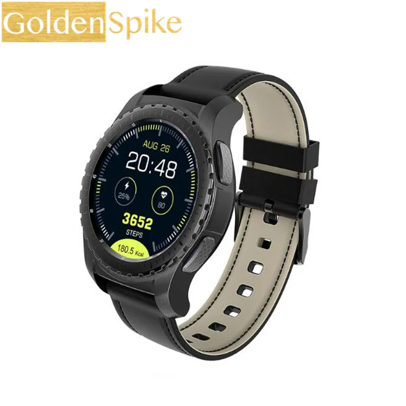 

KW28 Smartwatch Phone 1.3 inch Pedometer Heart Rate Monitor Remote Camera Anti-lost GPS Bluetooth Smart Watch For Men