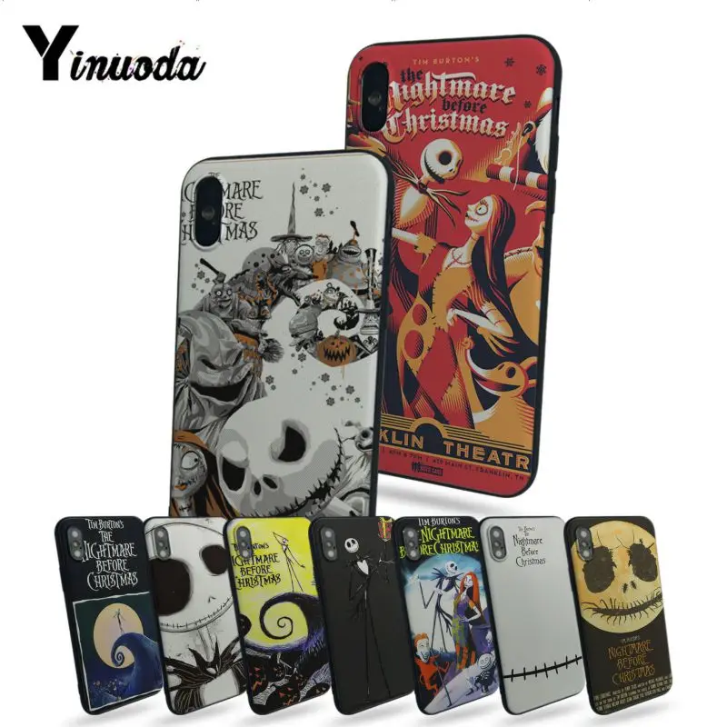 

Yinuoda The Nightmare Before Christmas Jack Skellington cover phone Case For iphone X 8 8plus 7 7plus 6s 6s Plus 5 5s 5c SE