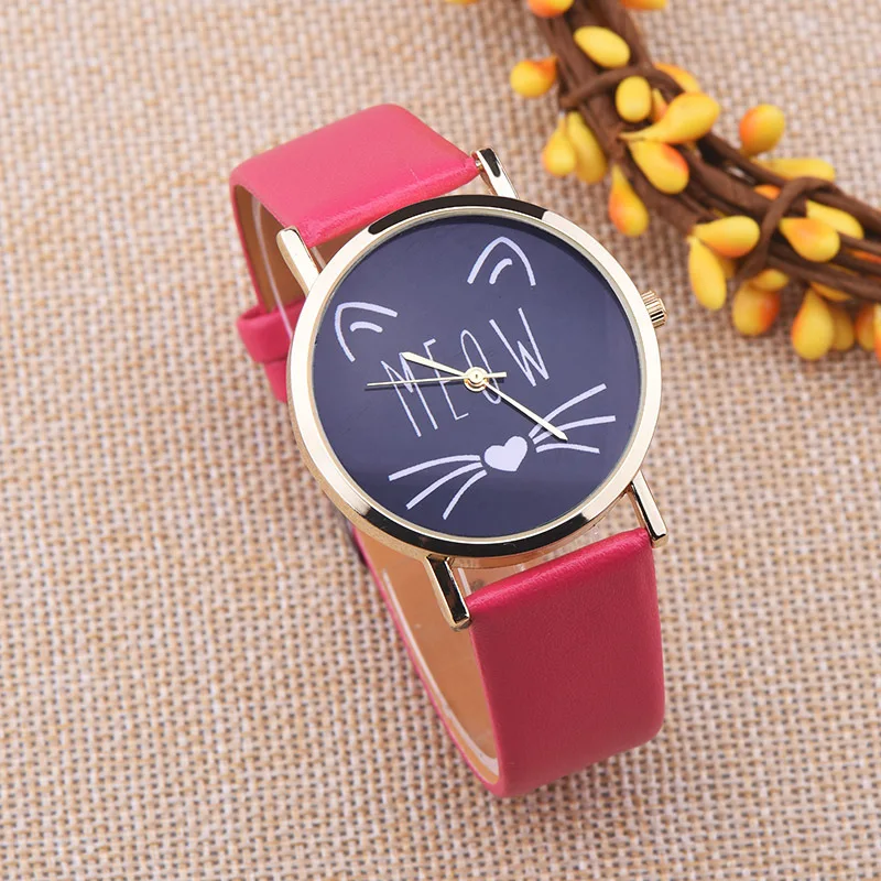 Женские наручные часы на кожаном ремешке 10 шт./лот|wristwatch women|wristwatch catwristwatch strap |