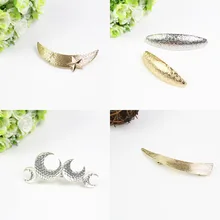 metal hair clips for women hair accessories coleteros headdress moon star hairgrips tiara barette cheveux femme hair pin jewelry