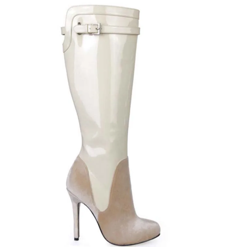 spring shoes over the knee boots