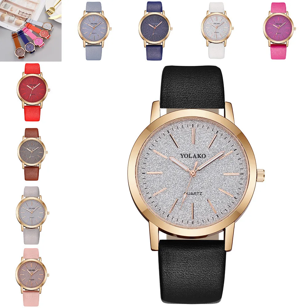 Женские часы с кожаным ремешком, женские часы, кварцевые часы, женские часы, подарок, женские часы, Relogio Feminino Relojes# W