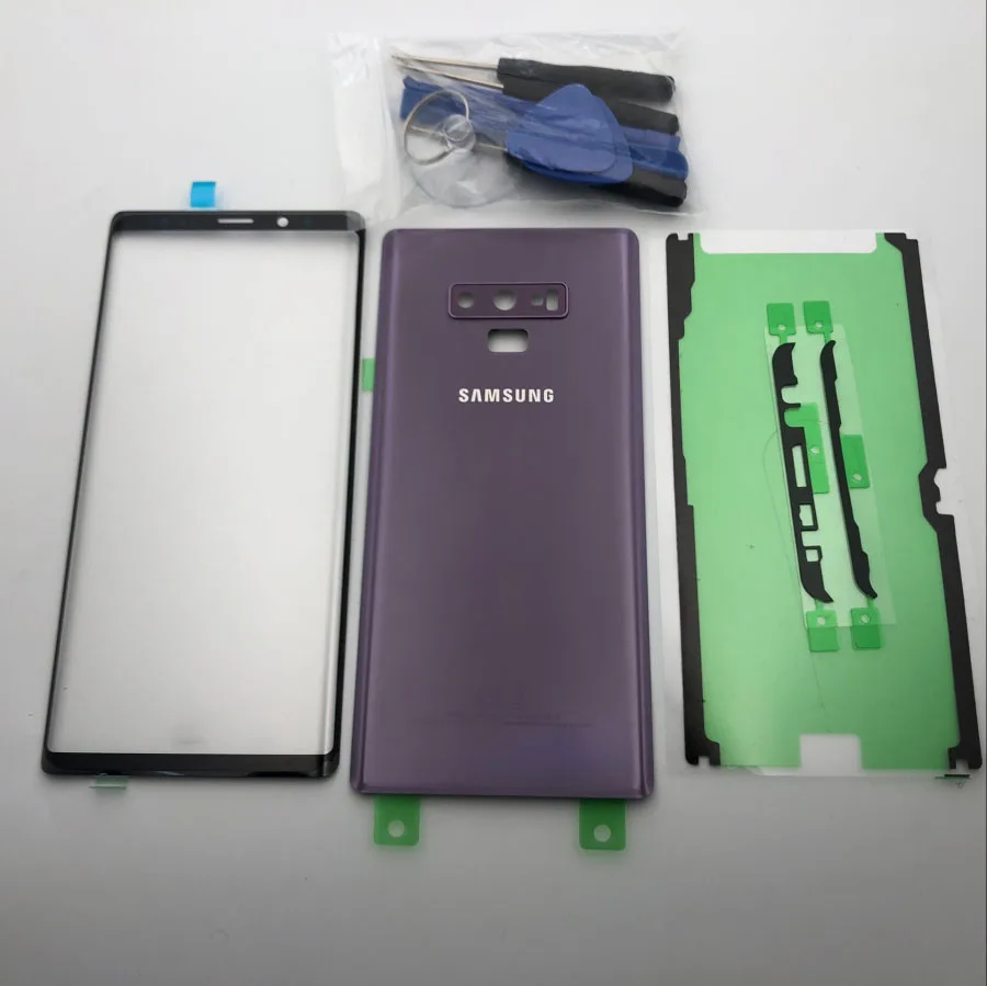 Note9 Переднее стекло для сенсорного экрана, Запасное стекло для samsung Galaxy Note 9, N960, N960F, крышка батареи, задняя дверь, чехол