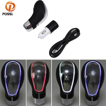 

POSSBAY Universal Touch Activated Color Change LED Gear Shift Knob for Manual Car Hand Brake Covers