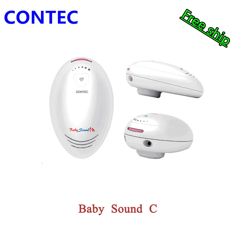 

2MHZ White Contec Baby Sound C Prenatal Fetal Doppler Baby Heart Monitor + free gel