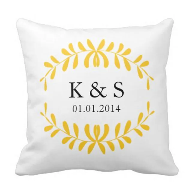 Canvas Custom Cushion Cover Personalized Name Initials Pillow Cases Canvas Custom Cushion Cover Personalized Name Initials Pillow Cases Decorative Sofa Throw