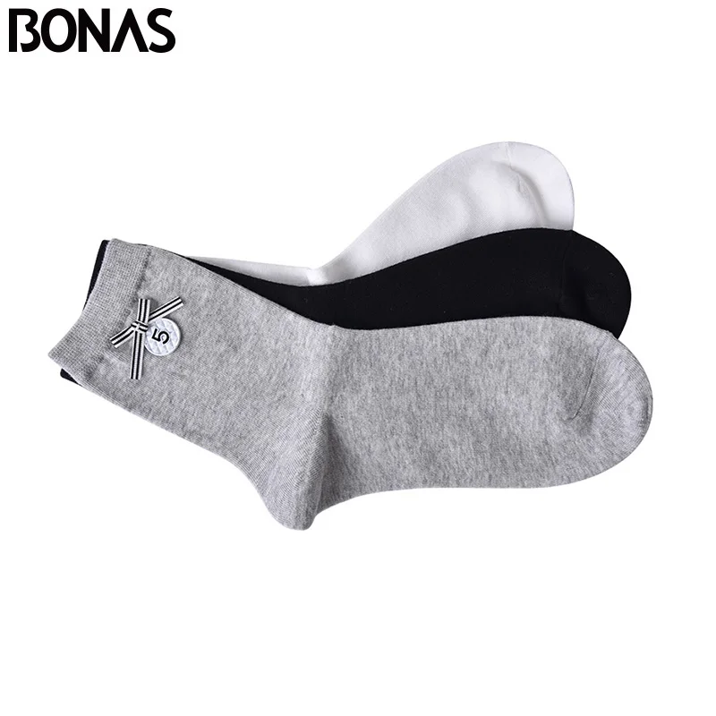 BONAS 6 أزواج عالية الجودة تنفس جوارب قطنية امرأة الأزياء الصلبة جورب الخيزران ألياف الكربون مزيل العرق الجوارب الإناث 05408 BONAS 6 أزواج عالية الجودة تنفس جوارب قطنية امرأة الأزياء الصلبة جورب الخيزران ألياف الكربون مزيل العرق الجوارب الإناث 05408