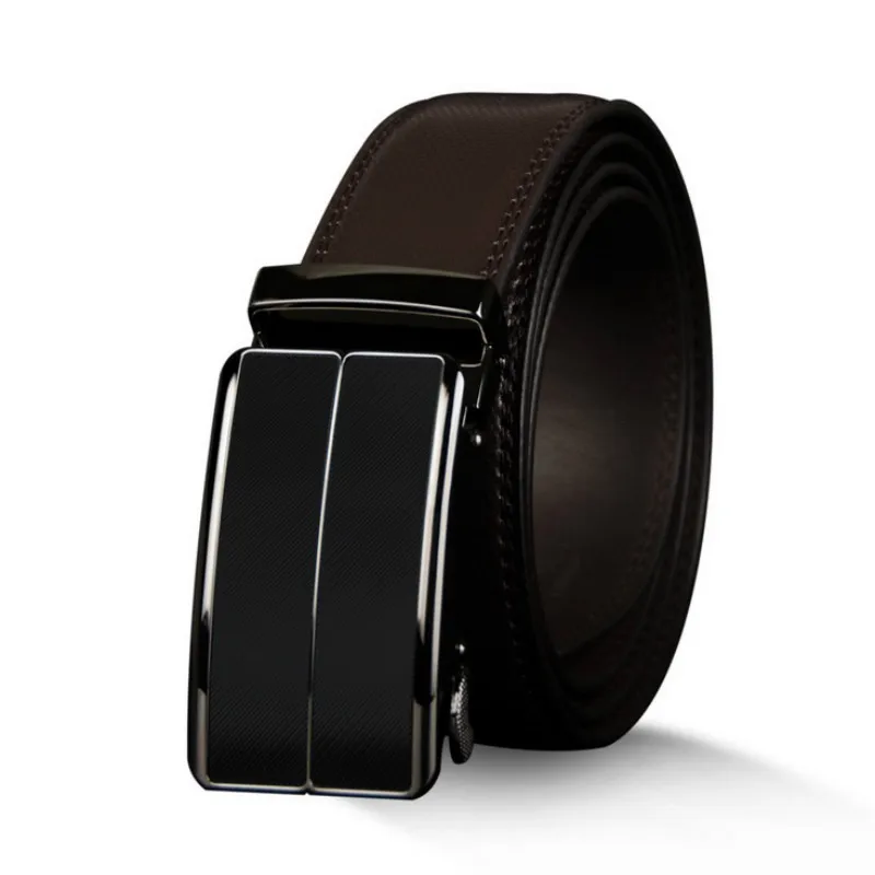 

SOEI Leather Automatic Buckle Cowskin Mens Belt Designer Belts Men High Quality Mens Belts Luxury Mens Brown Brand Leather Belt