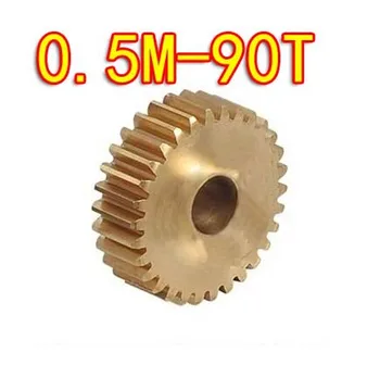 

2pcs freeshipping 0.5M-90Teeths copper mold small modulus spur gear--Diameter:46mm hole d:5mm