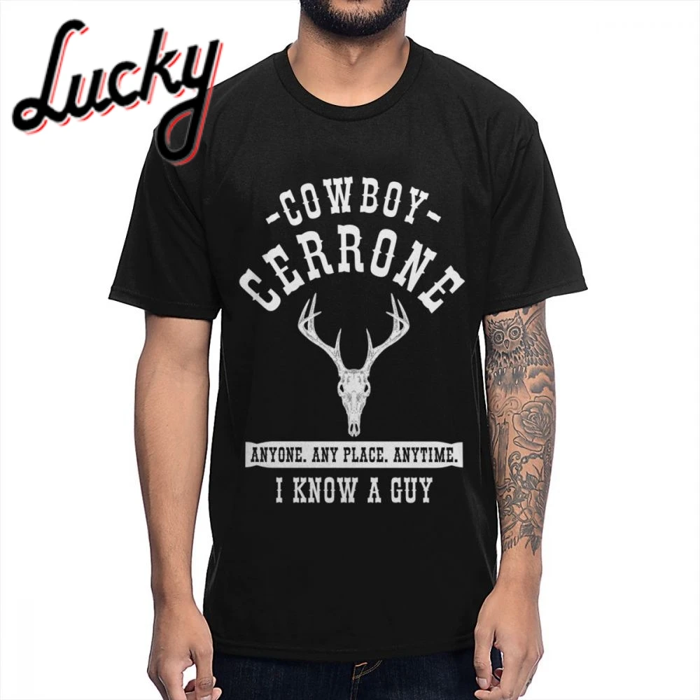 

For Male Cowboy Cerrone WHT T Shirt Graphic Round Neck Cool SummerT Shirt