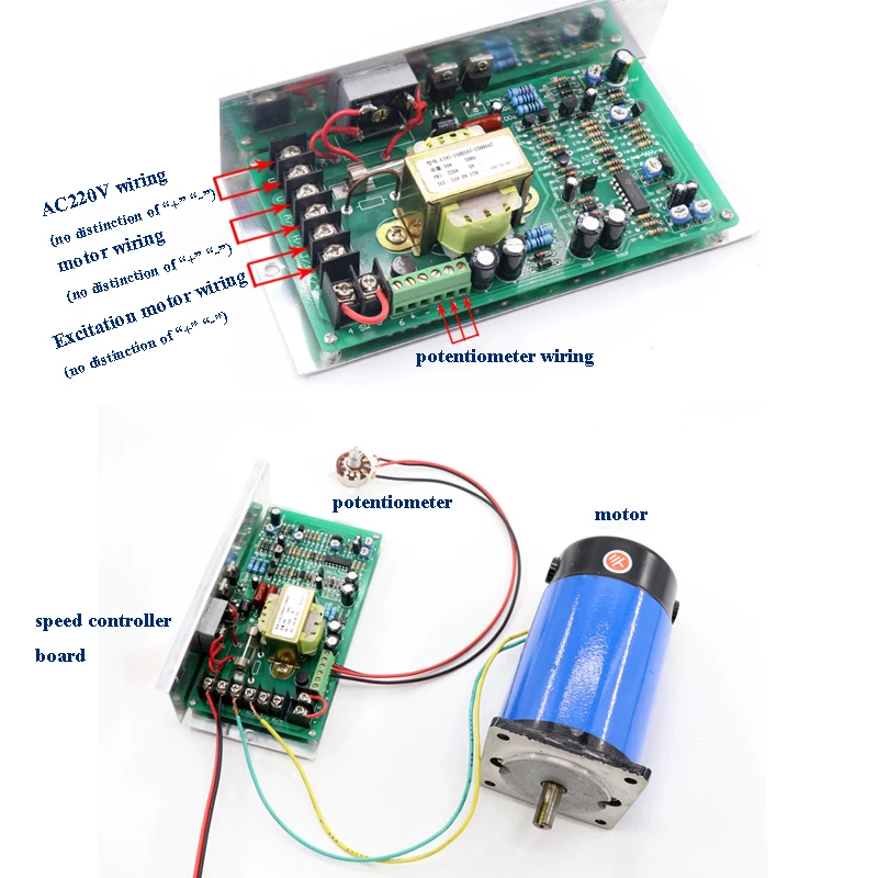 1HP 220 В постоянного тока, регулятор скорости платы 750 Вт регулятор оборотов CW CCW двойной контроль Двигателя драйвер платы