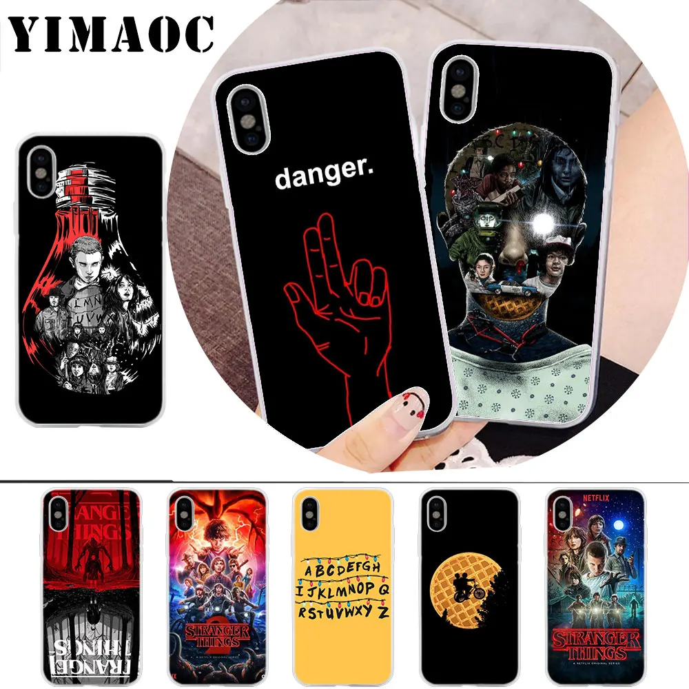 

YIMAOC Stranger Things Stylishness and Elegance Soft Silicone Case for iPhone X r s Xr Xs Max 8 7 6S 6 Plus 5 5s SE