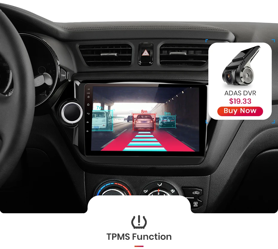 Best AWESAFE 2 Din 4G+64G CarPlay DSP Android 8.1 Car Multimedia Player GPS Stereo Audio Rear view camera For KIA RIO 3 2016 no DVD 15