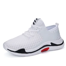 

New Women's Shoes Breathable Female Sneakers Mesh Sneakers white Fashion Women's Summer Shoes White Black Red Size 39-44