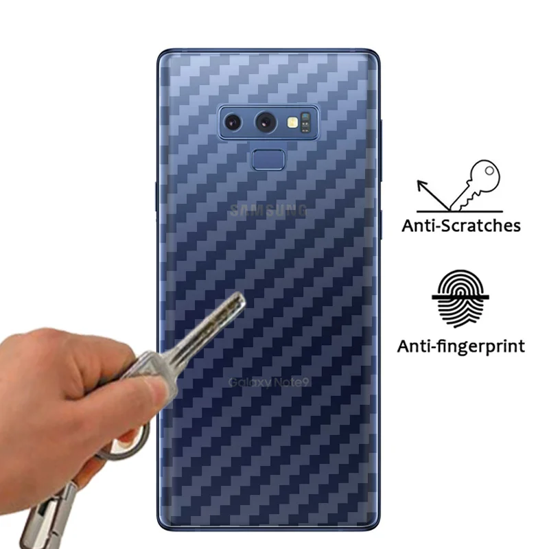 3D мягкая наклейка из углеродного волокна для Samsung Galaxy S8 S9 S8Plus S9Plus S7 S6 S5 Edge Note 9 8