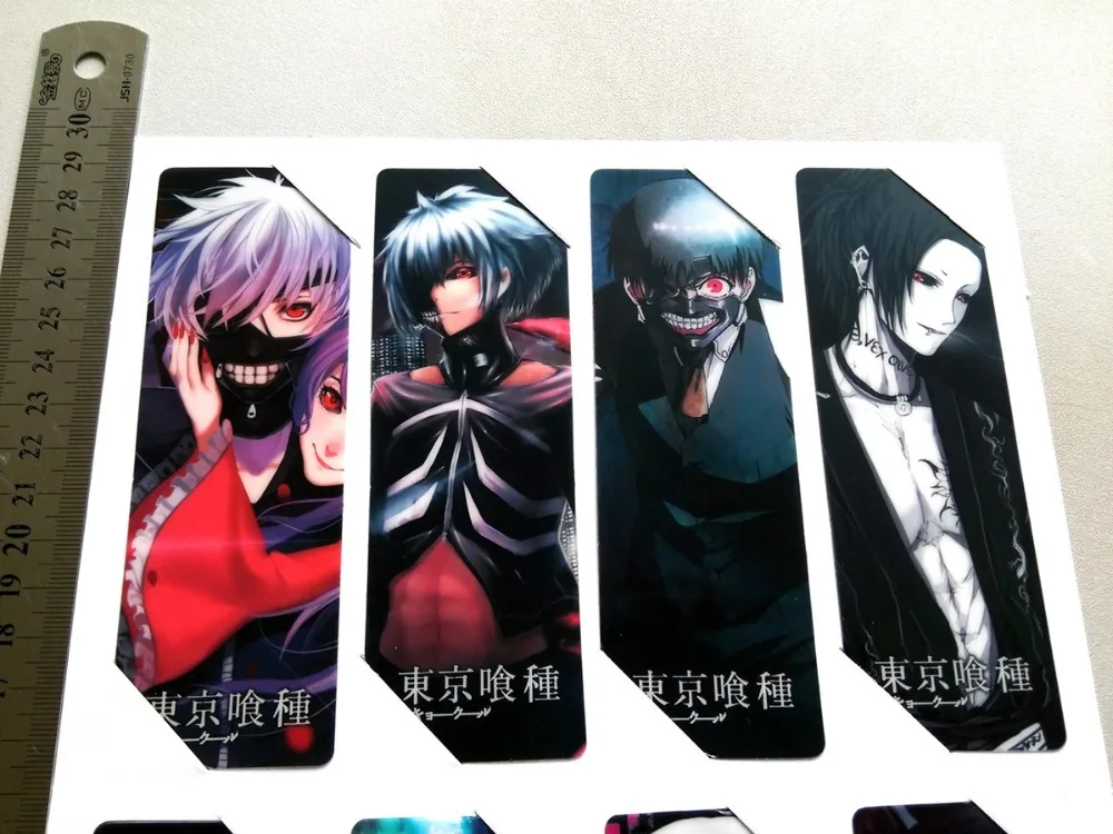 8pcsset pvc anime bookmarks printed with anime tokyo ghoul kaneki ken type a in bookmark from office school supplies on aliexpresscom alibaba group