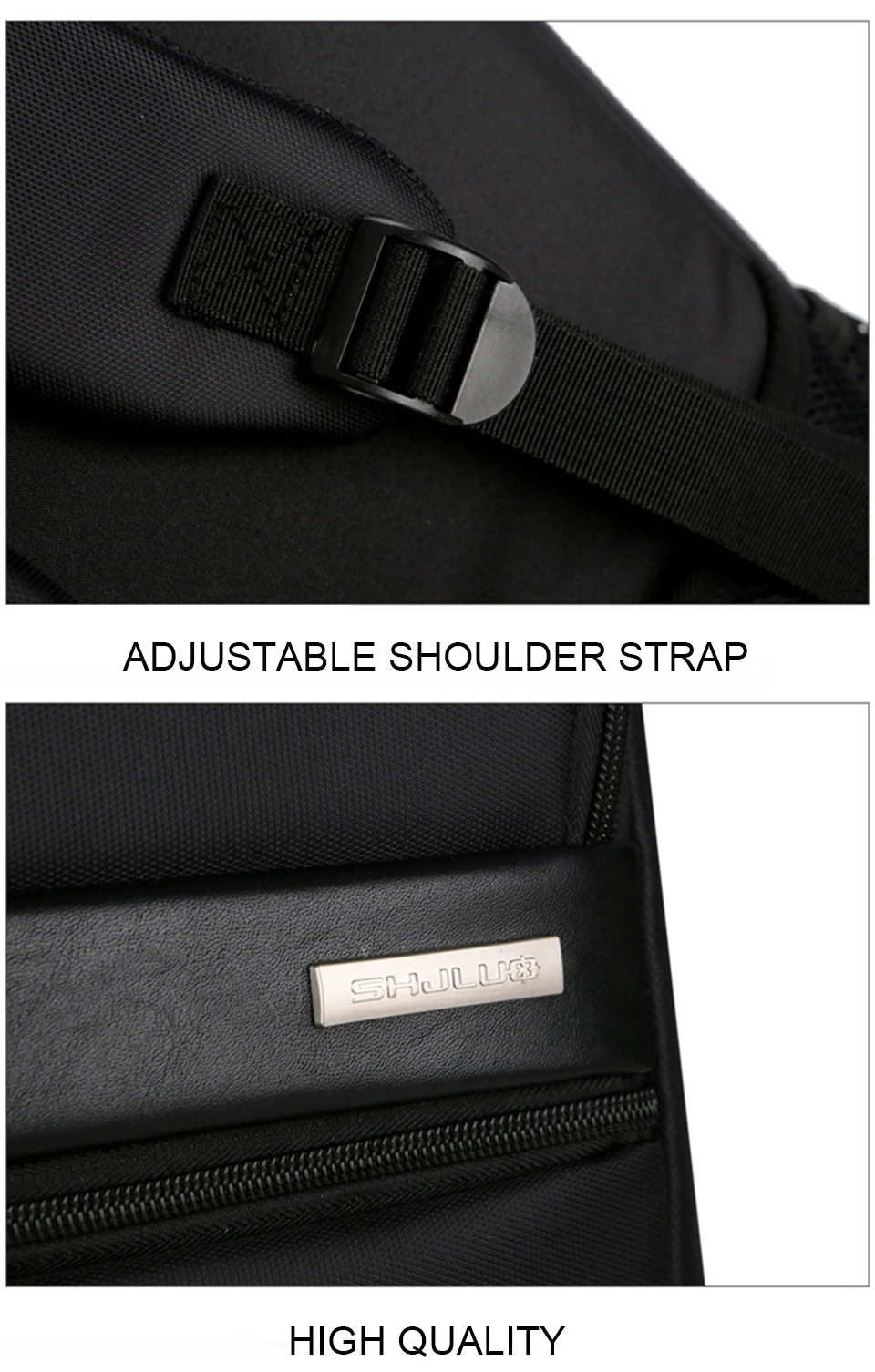 Fashion Backpacks 15.6 Inch Laptop Backpack Notebook Business Travel Mens Bagpack Waterproof Male USB Charging Music Women Bags (13)