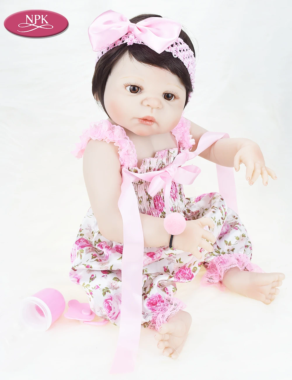 NPK Real 57CM Full Silicone Body Reborn Baby Doll Toy Lifelike Newborn Babies Fashion Princess DOll Menina Bebe Reborn Bonecas (5)