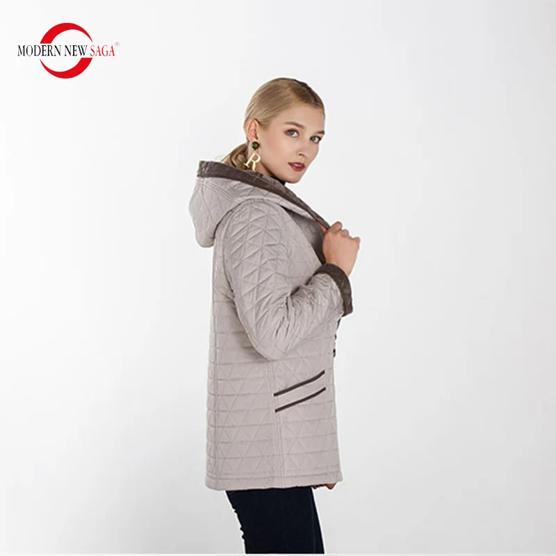 MODERN NEW SAGA 2019 New Autumn Collection Womens Short Jacket Female Hooded Jacket Warm Parkas Office Lady Casual Jackets