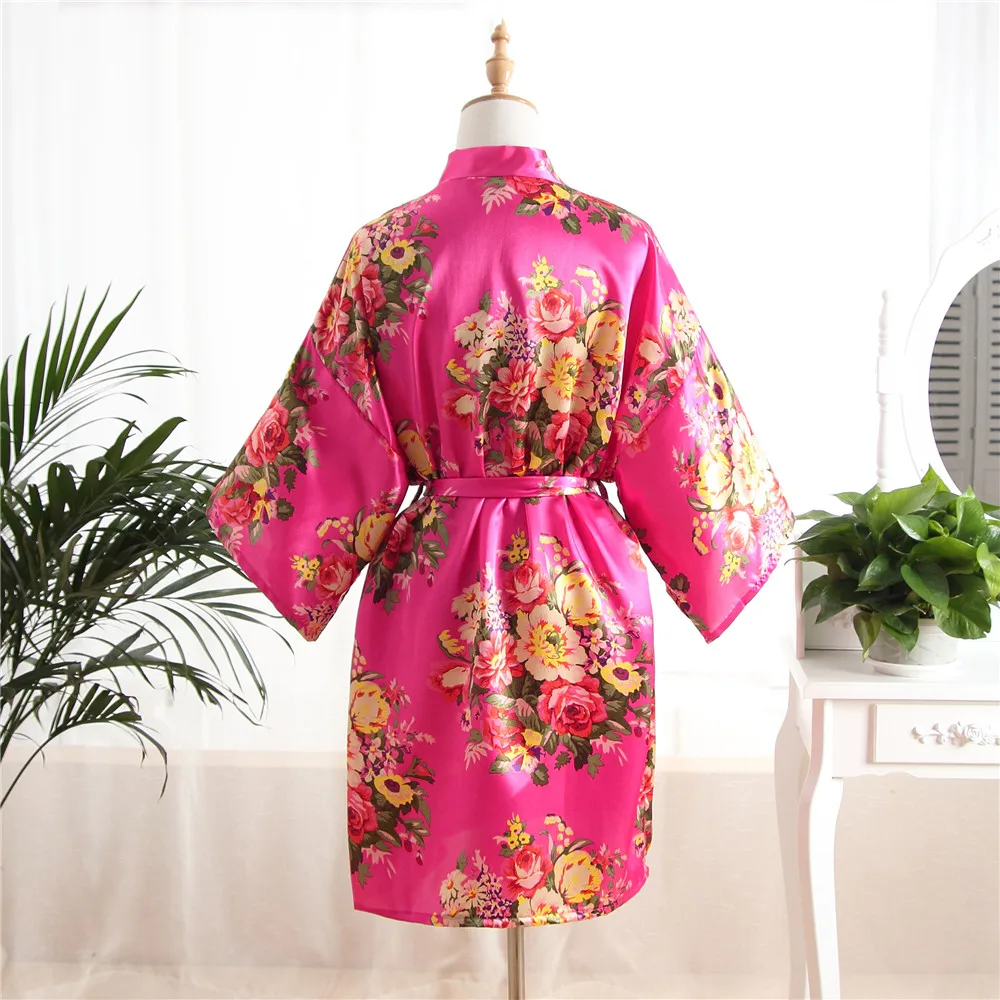 Зимнее Фланелевое женское кимоно халат толстый коралловый флис свадебное платье GownSexy пижамы цветок интимное белье