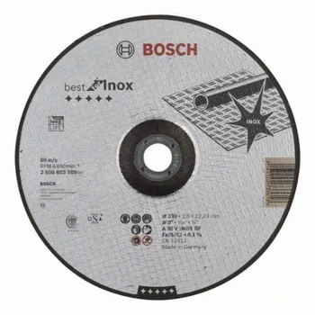 

BOSCH 2608603509 Disc abrasive cut concave Best Inox 230x2,5mm