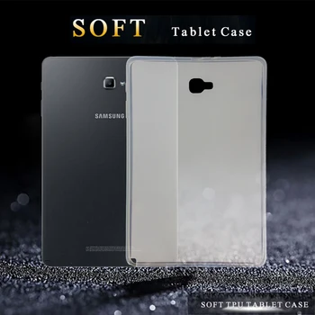 Funda de silicona suave para tableta, protector transparente mate para Samsung Galaxy Tab A 6 A6 10,1 P580 P585 SM-P580 SM-P585 s-pen ver