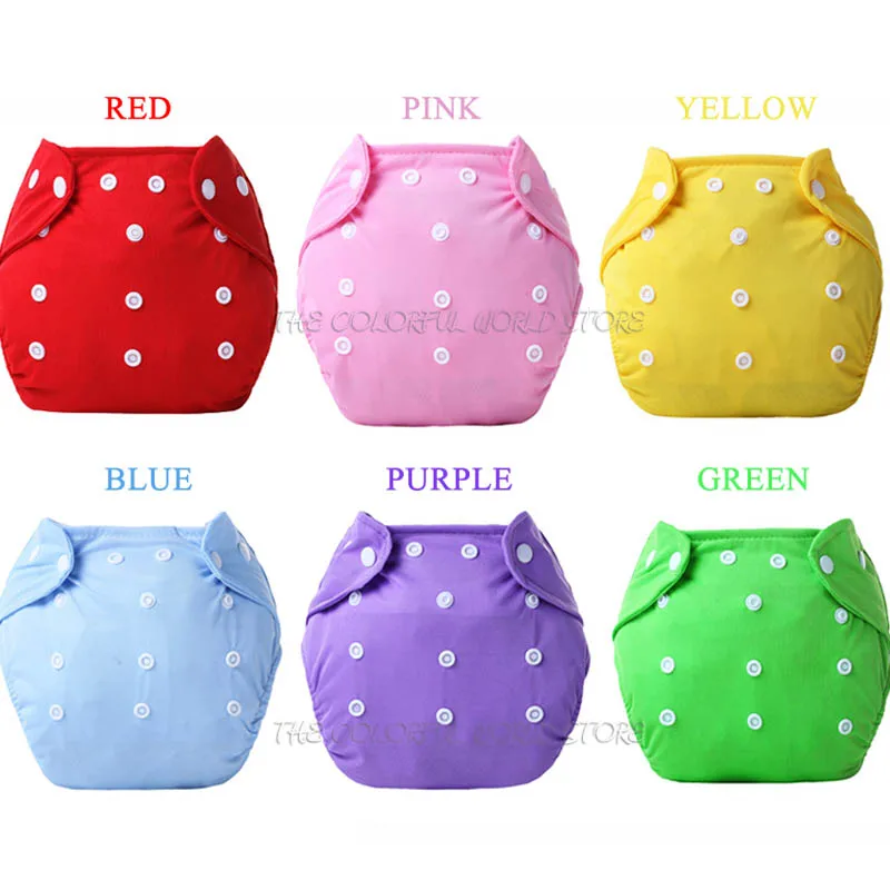 Harga 3 pcs = 1 lot katun bayi yang baru lahir popok, Popok dapat digunakan kembali, Pelatihan celana, Anak anak ukuran disesuaikan popok kain, Popok dicuci