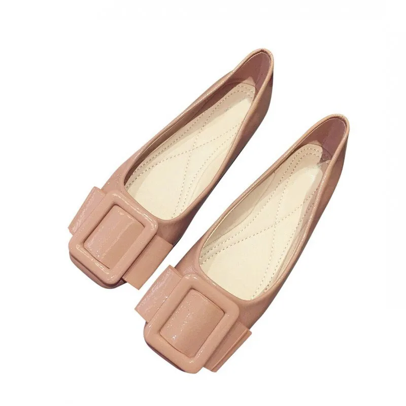 

2018 New Arrived Shoes Woman Spring Autumn Ballet Flats Butterfly-knot Slip-On Woman Single Shoes Ladies Work Females Footwear