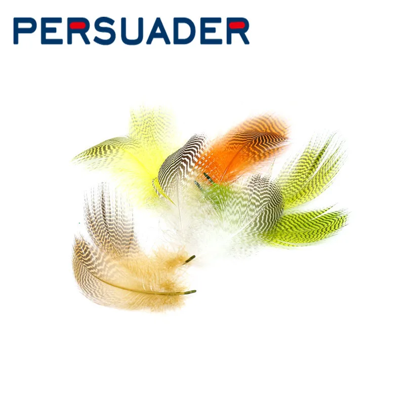 

PERSUADER hot 20feathers/pack spotted mallard duck flank feathers fly tying wing materials 5-8cm grizzly teal quacker feathers