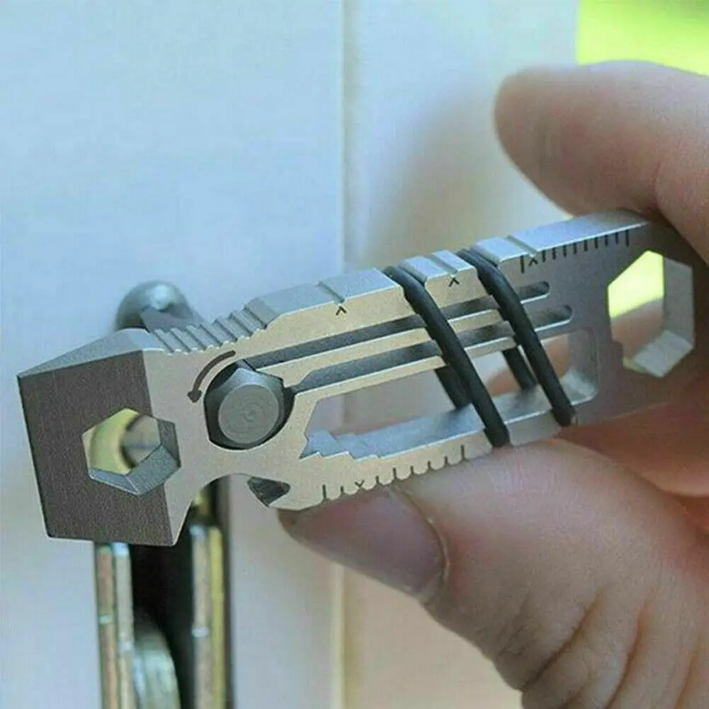 

Tiny Ratchet Multi-Tool Key Chain 6 in 1 KeyChain Keyring Bottle Opener