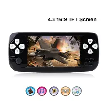 PAP K3 4,3 дюймов портативная игровая консоль 64bit встроенный 653 Ретро футболки с принтами на тему классических игр для GBC/CP1/NEO/GEO формат игры Поддержка ТВ Выход