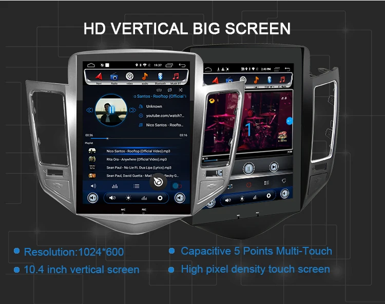 Clearance 32G ROM Vertical screen android 6.0system car gps multimedia video radio player in dash for Chevrolet CRUZE navigation stereo 2