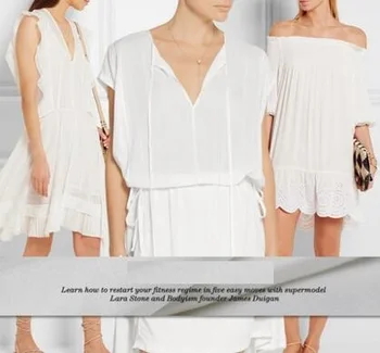 

Spring and summer are lined with simple white spandex elastic all-match white silk silk fabric