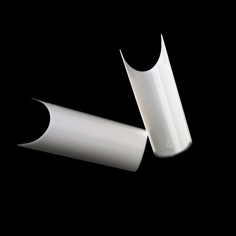 Накладные ногти 500 шт./пакет Белый Натуральный Прозрачный Французские Акриловые искусственные УФ-гель для ногтей с изогнутой формой кончики для ногтей поддельные ногти