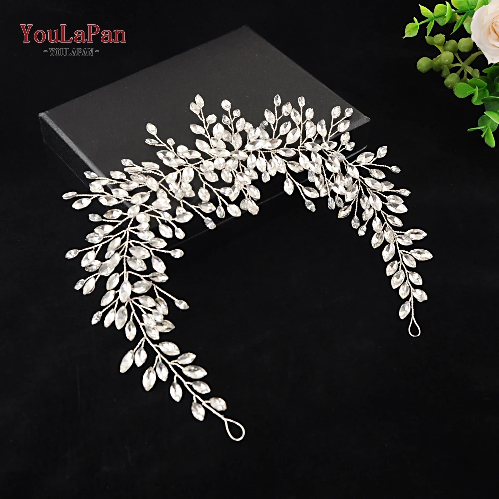 Wedding Dress Belt Bridal's Belt Rhinestone Wedding Bridal Sash Silver Crystal YouLaPan ping SH237 bridal waistband bridal dress decoration