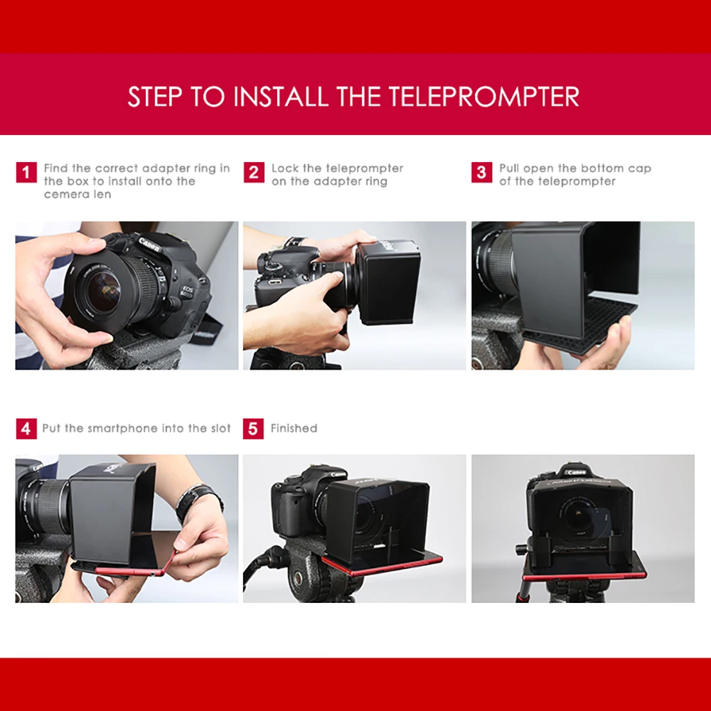 Bestview-Smartphone-Teleprompter-for-Canon-Nikon-Sony-Camera-Photo-Studio-DSLR-for-Youtube-Interview-Teleprompter-Video (5)
