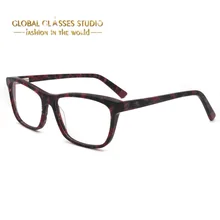 Новые модные Для женщин три Цвет на выбор принт очки из ацетата защитные очки, оправа G156 WD2072