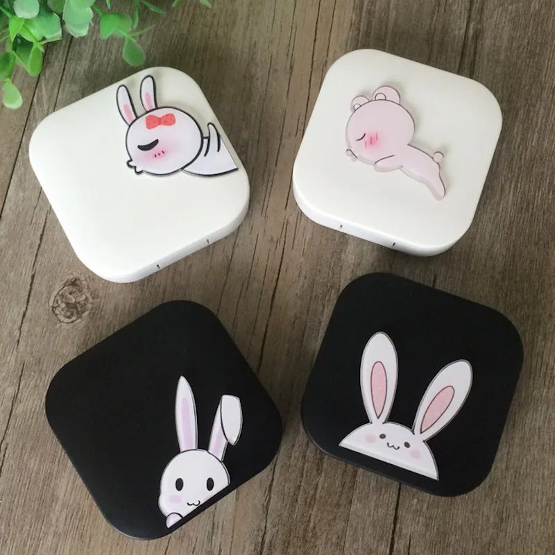 

Color contact lens Unisex Cartoon loveliness rabbit contact lens case contact lenses Nursing box eye contacts