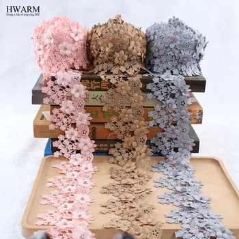 

12yard Bored lace fabric wedding decoration embroidery flower curtain skirt decorative fabric polyester filament nail bead code