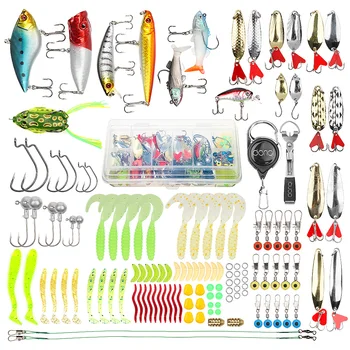 

DONQL Soft Fishing Lure Kit Artificial Bait Fishing tackle set Jig lead lures Silicone Fish bait accessories set